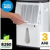 Dezumidificator Woods MDX20P Capacitate 20 litri/zi Pompa condens Uscare rufe Setare umiditate Afisaj electronic Timer Suprafata 40mp